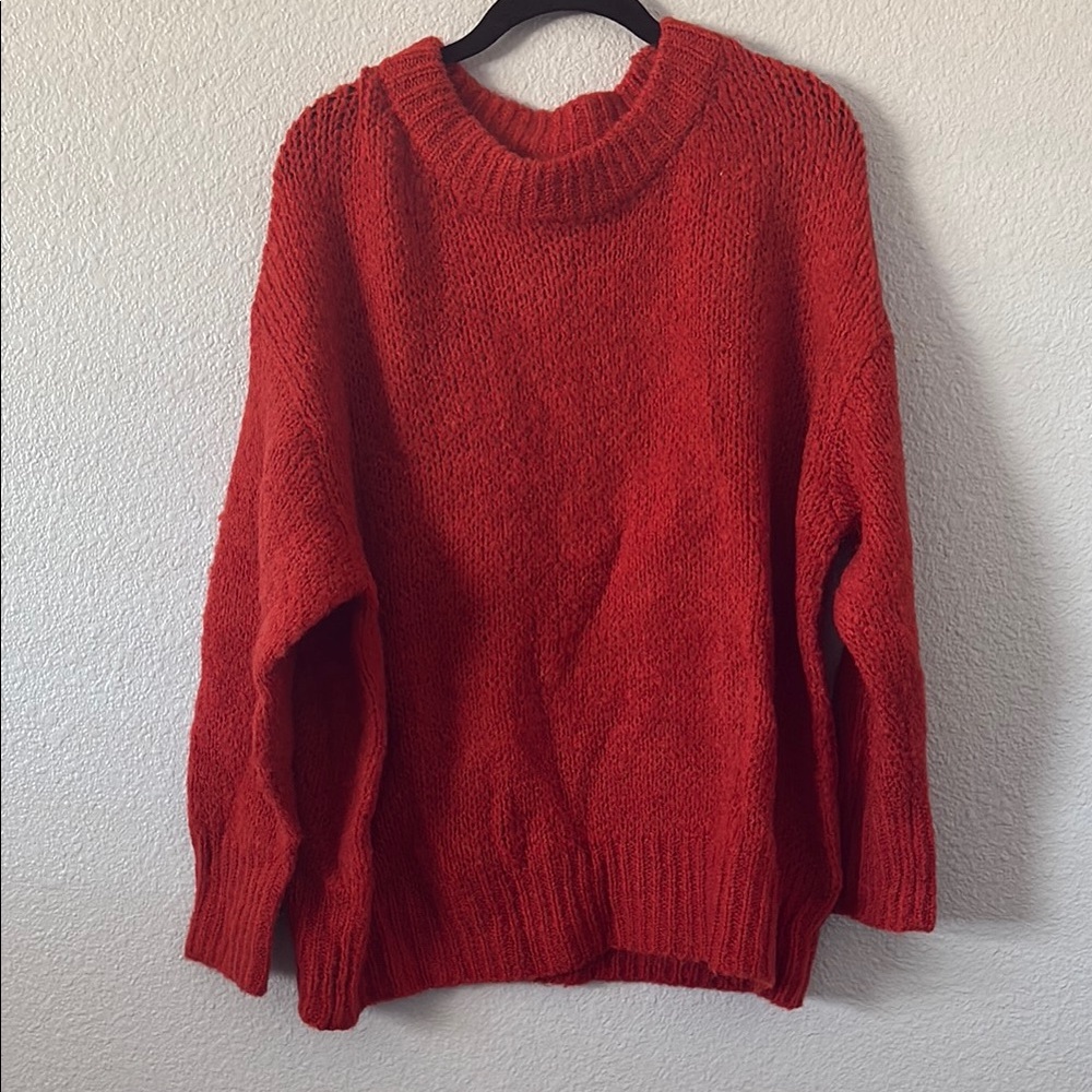 Burnt orange sweater